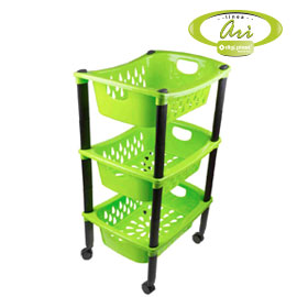 Linea Arì - Carrello portafrutta 3 piani. colori assortiti